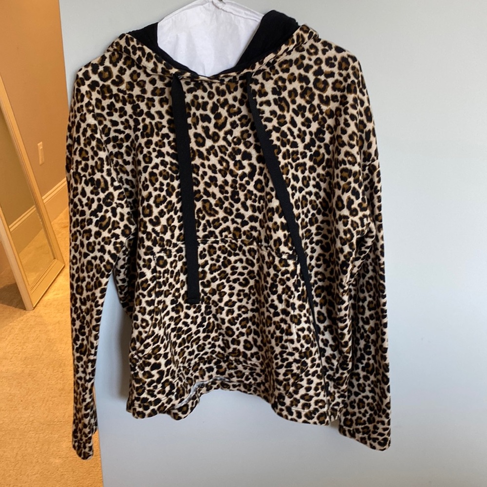 Leopard print hoodie